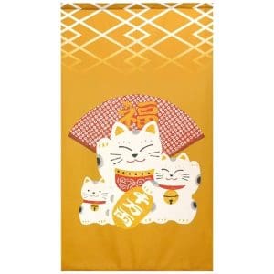 Noren Maneki Neko Jaune