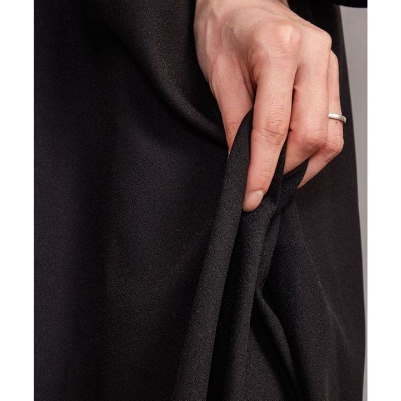 Robe Japonaise Moderne Noire – Image 10