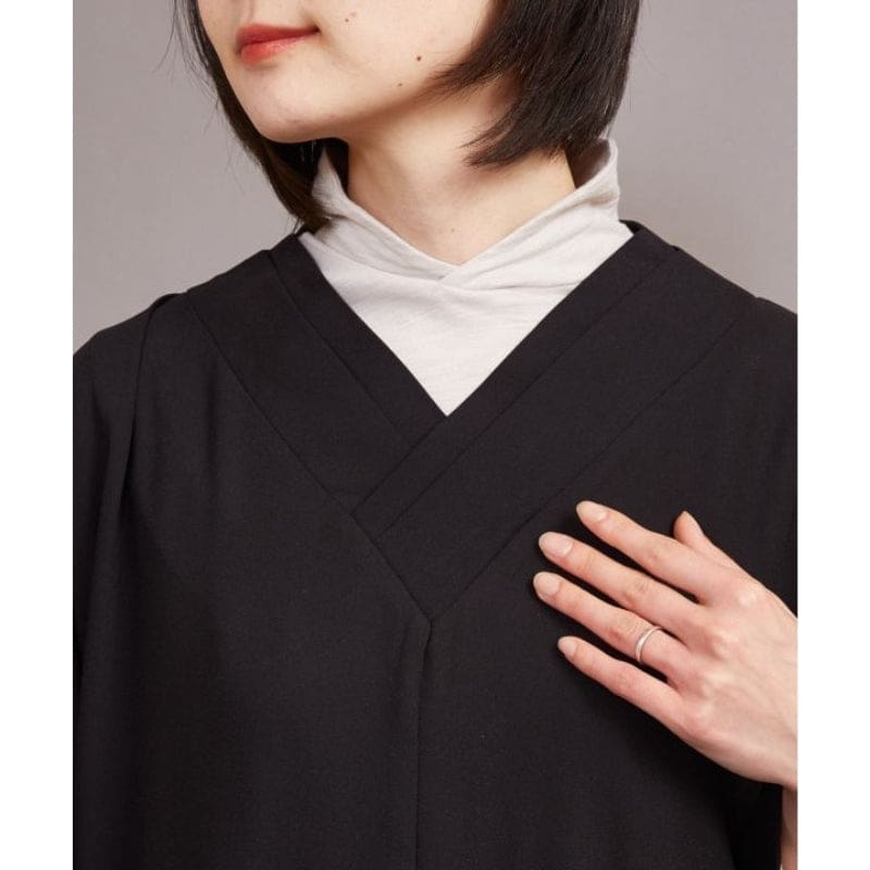 Robe Japonaise Moderne Noire – Image 5