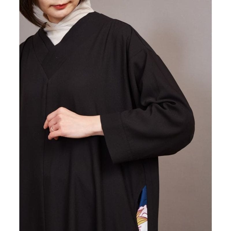 Robe Japonaise Moderne Noire – Image 4