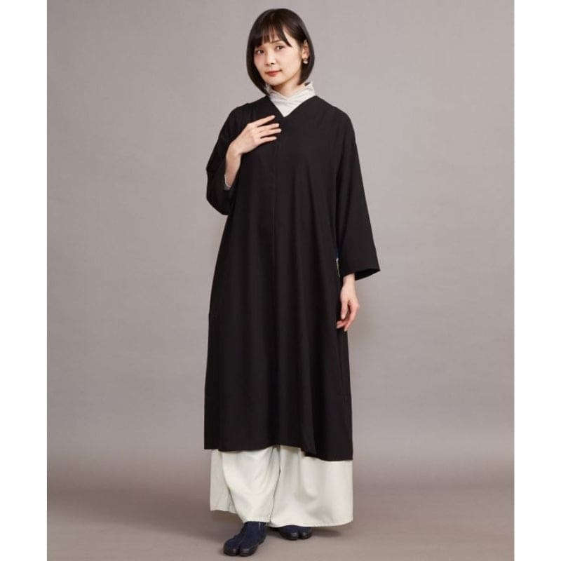 Robe Japonaise Moderne Noire – Image 2