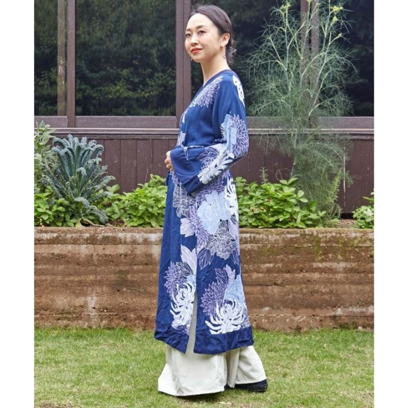 Robe Longue Motif Japonais – Image 4